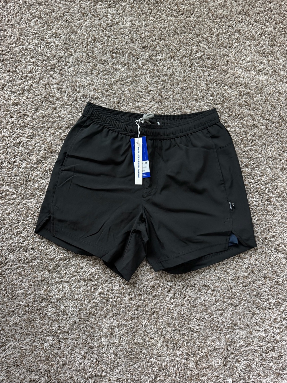 Maamgic Men’s Black Compression Lined Swim Trunks Athletic Shorts Size S NWT